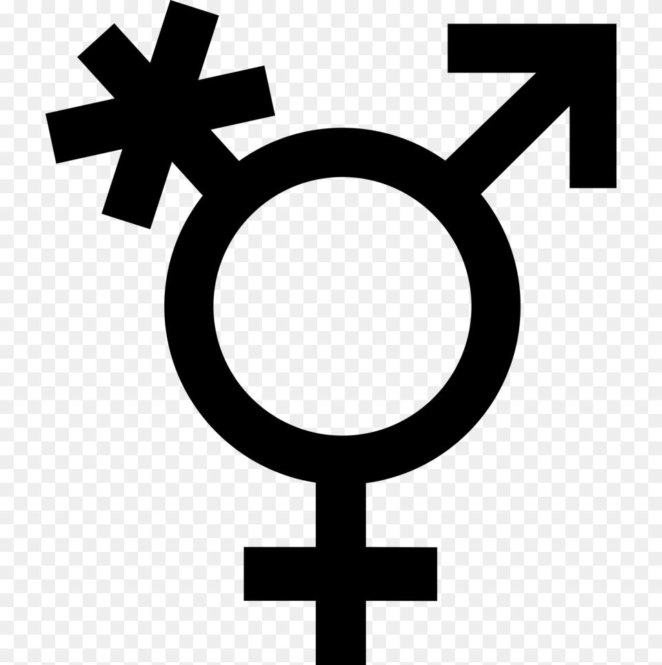 Transgender Symbol, Gray Png