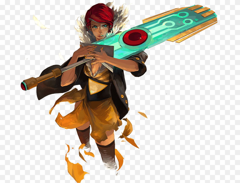 Transistor Transistor Game Art, Adult, Female, Person, Woman Free Png