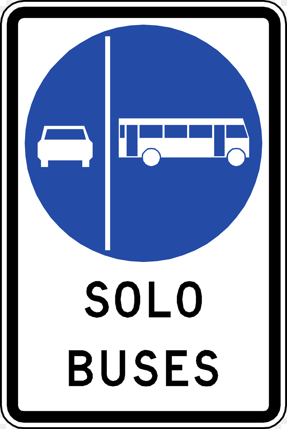 Transit Only Sign In Chile Clipart, Bus Stop, Outdoors, Symbol, Road Sign Png