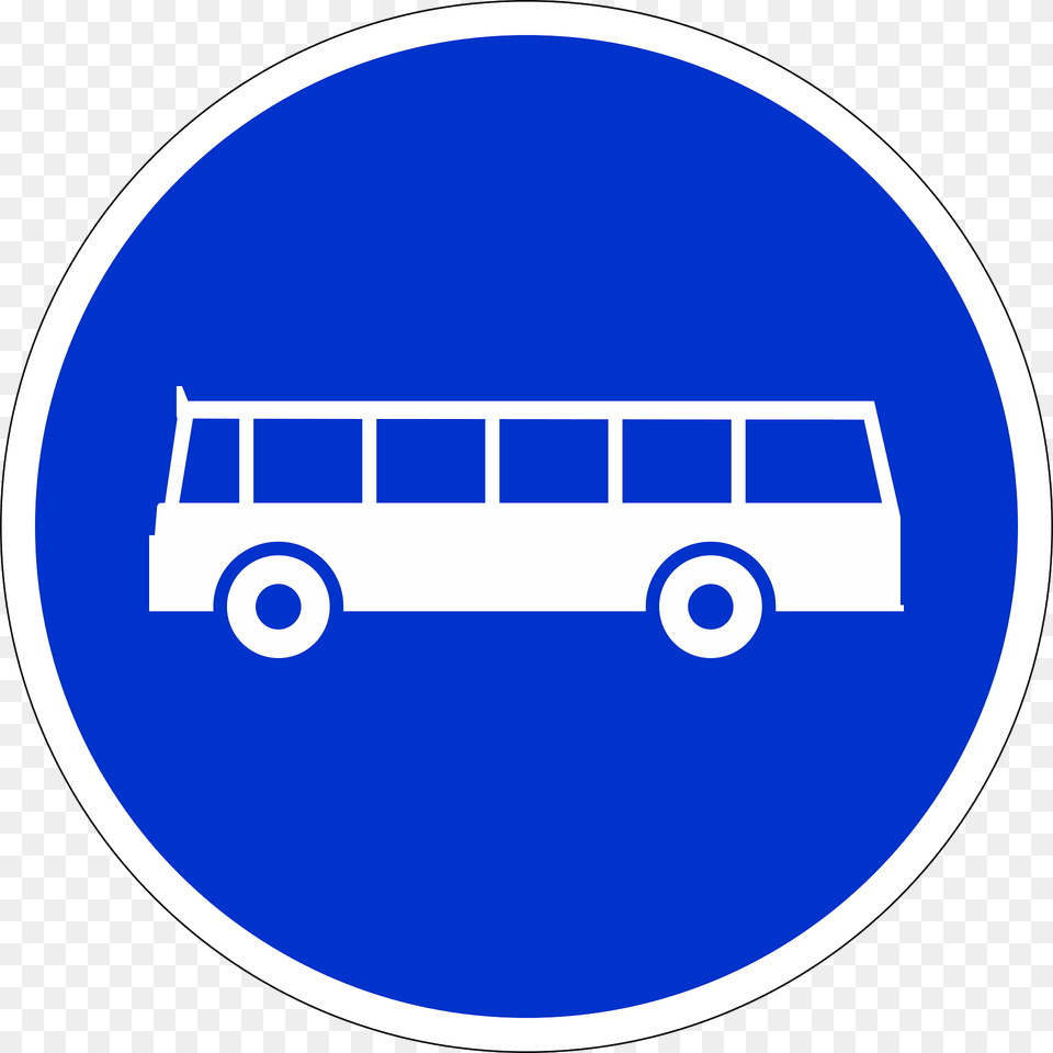 Transit Only Sign In Indonesia Clipart, Bus, Transportation, Vehicle, Disk Free Png Download