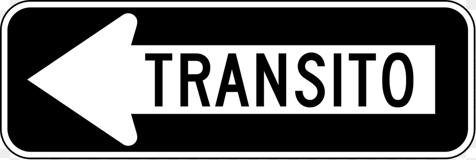 Transito One Way Puerto Rico Clipart, Sign, Symbol, Weapon Free Transparent Png