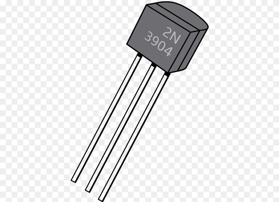 Transitsor Tht Transistor Electronics Bjt 2n3904 Clipart Image Of Transistor, Business Card, Paper, Text Png