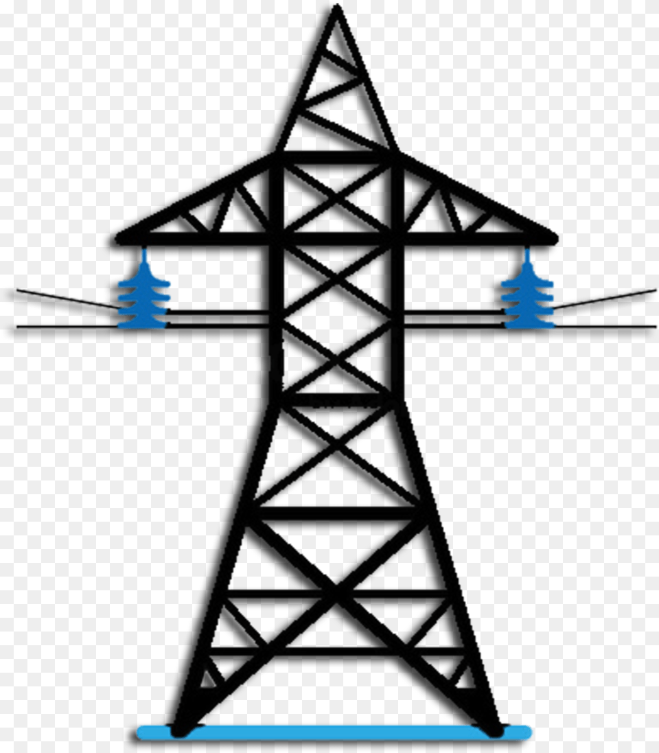 Transmission Lines Transmission Tower Electricity Pylon, Cable, Power Lines, Electric Transmission Tower Free Png