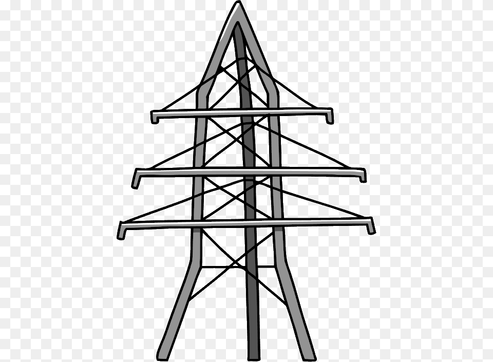 Transmission Tower Picture, Cable, Power Lines, Electric Transmission Tower, Cross Png