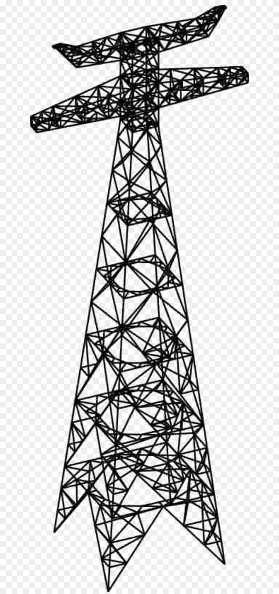 Transmission Tower Transparent Transmission Tower, Architecture, Building, Cable, Electric Transmission Tower Free Png
