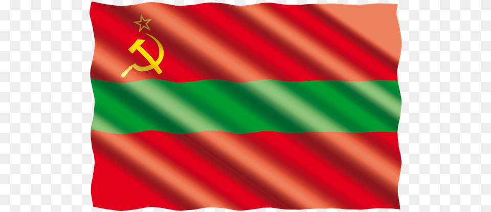 Transnistria Flag Red And Green With Yellow Hammer Futbol Club Barcelona Free Png Download