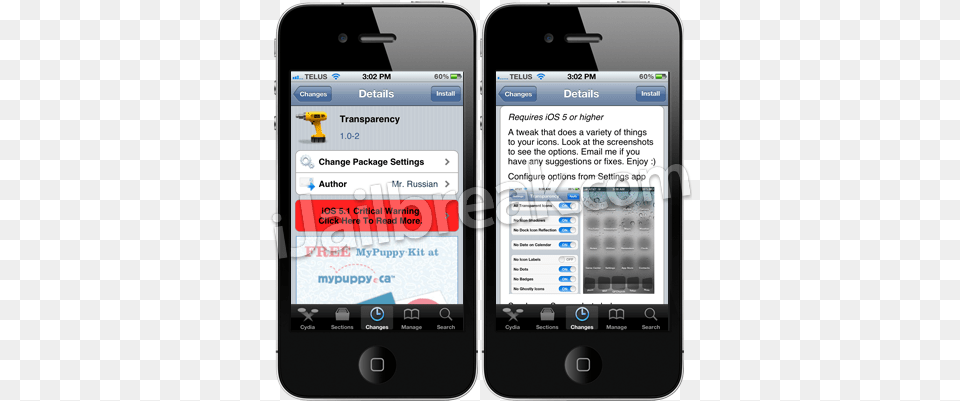 Transparency Cydia Tweak Make Springboard Icons Transparent Iphone, Electronics, Mobile Phone, Phone Free Png Download