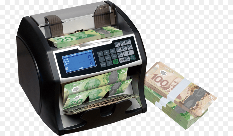 100 Bill Parts Of Bill Counter, Person, Machine Free Transparent Png