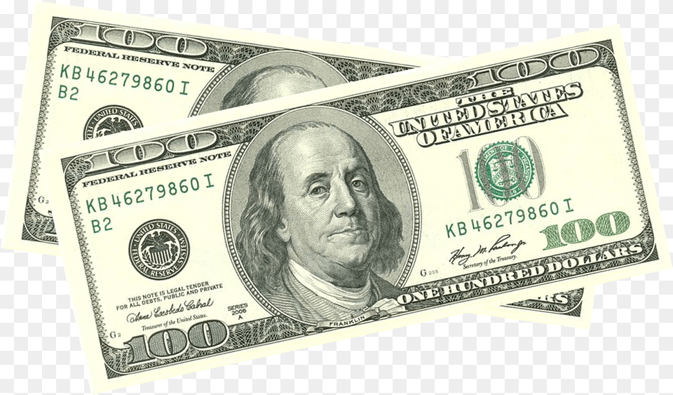 Transparent 100 Dollar 100 Dollar Bill, Adult, Male, Man, Money Free Png Download