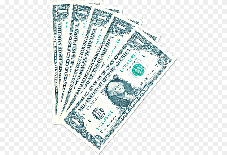 Transparent 100 Dollar Bills Clipart Fan Of One Dollar Bills, Money, Person, Face, Head Png