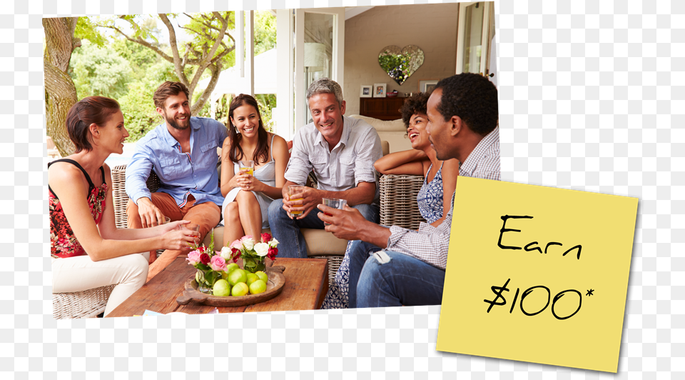 100 Dollars Adults Socialising, Person, People, Meal, Food Free Transparent Png