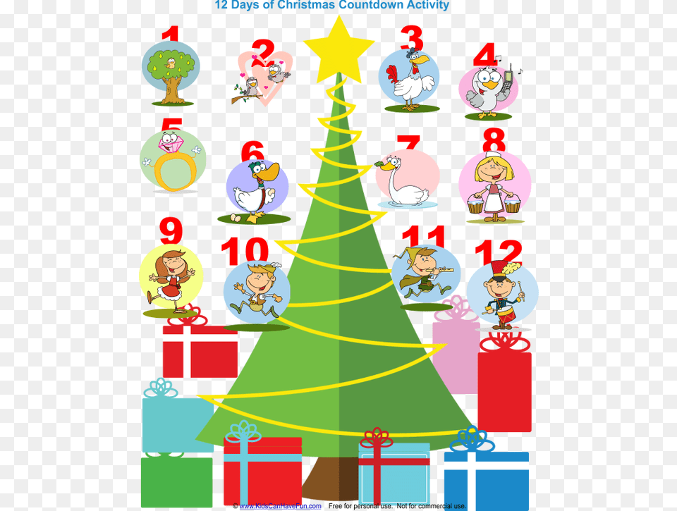 12 Days Of Christmas Clipart 12 Days Of Christmas, Baby, Person, Animal, Bird Free Transparent Png