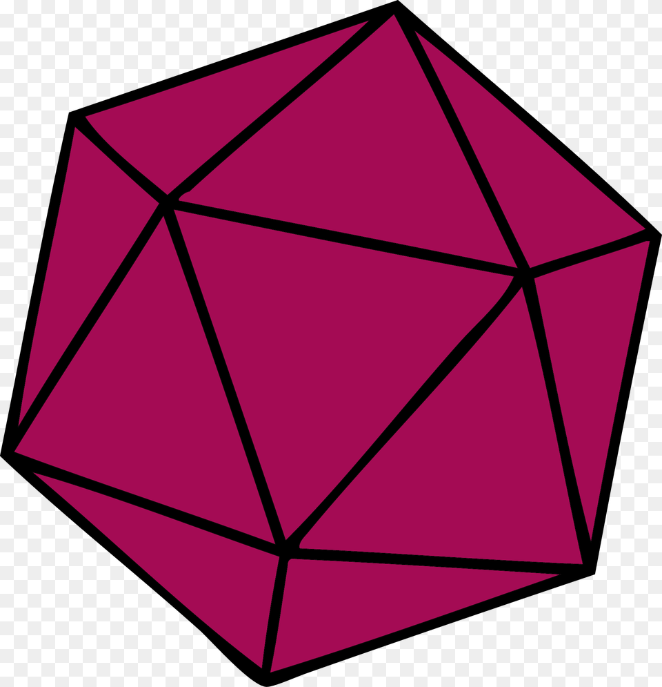 Transparent 20 Sided Dice Icosahedron Transparent, Accessories, Diamond, Gemstone, Jewelry Free Png Download