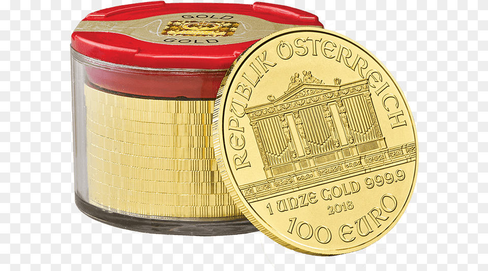 Transparent 2018 Gold Wiener Philharmoniker Gold Tube, Coin, Money Free Png Download