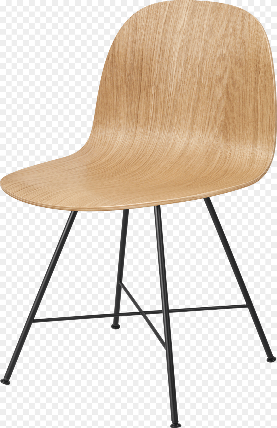 Transparent 2d Furniture Gubi 3d Dining Chair Center Base Hirek, Plywood, Wood Free Png Download