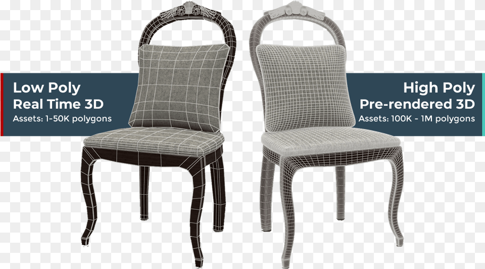 Transparent 2d Furniture Low Poly Vs Highpoly Furniture, Chair Free Png