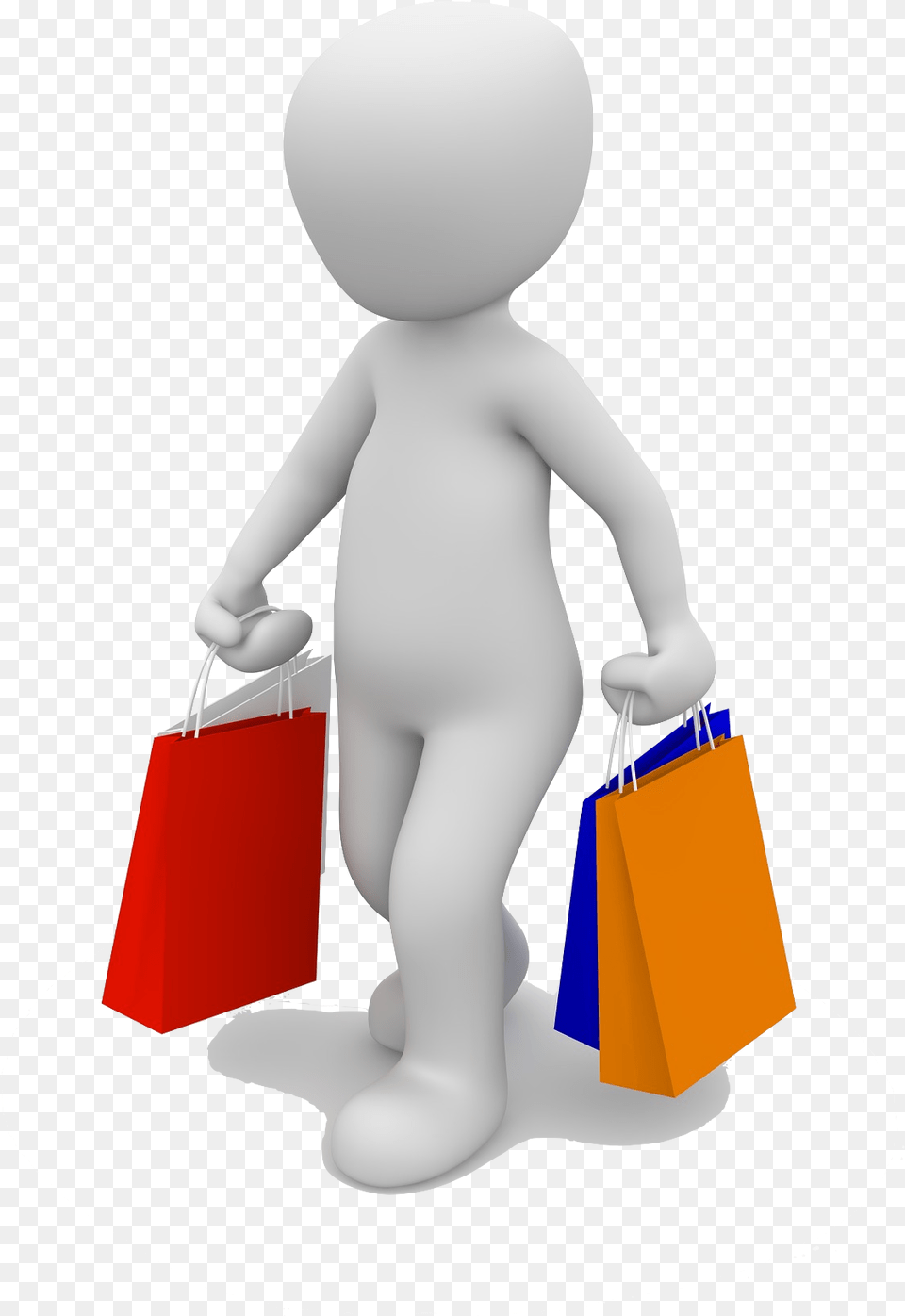 Transparent 3d Man Shopping, Bag, Person, Baby, Accessories Png