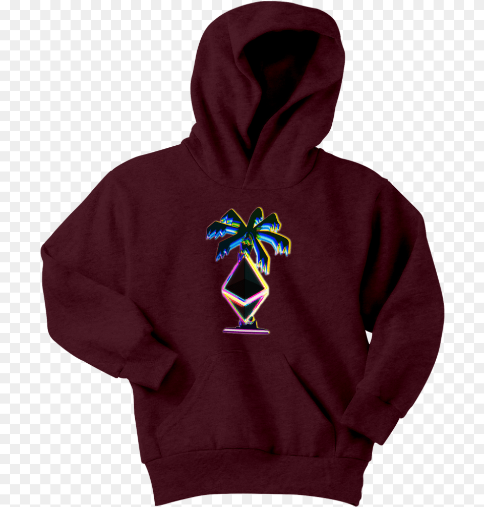 Transparent 3d Palm Tree Hoodie, Clothing, Hood, Knitwear, Sweater Png Image