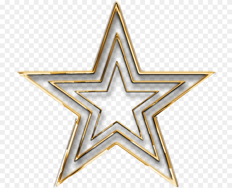 Transparent 3d Star Clipart, Star Symbol, Symbol, Cross Free Png Download