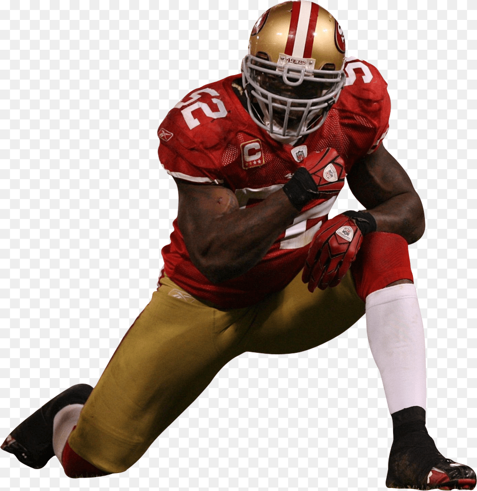 Transparent 49ers Helmet Patrick Willis, Sport, Playing American Football, Person, Glove Png