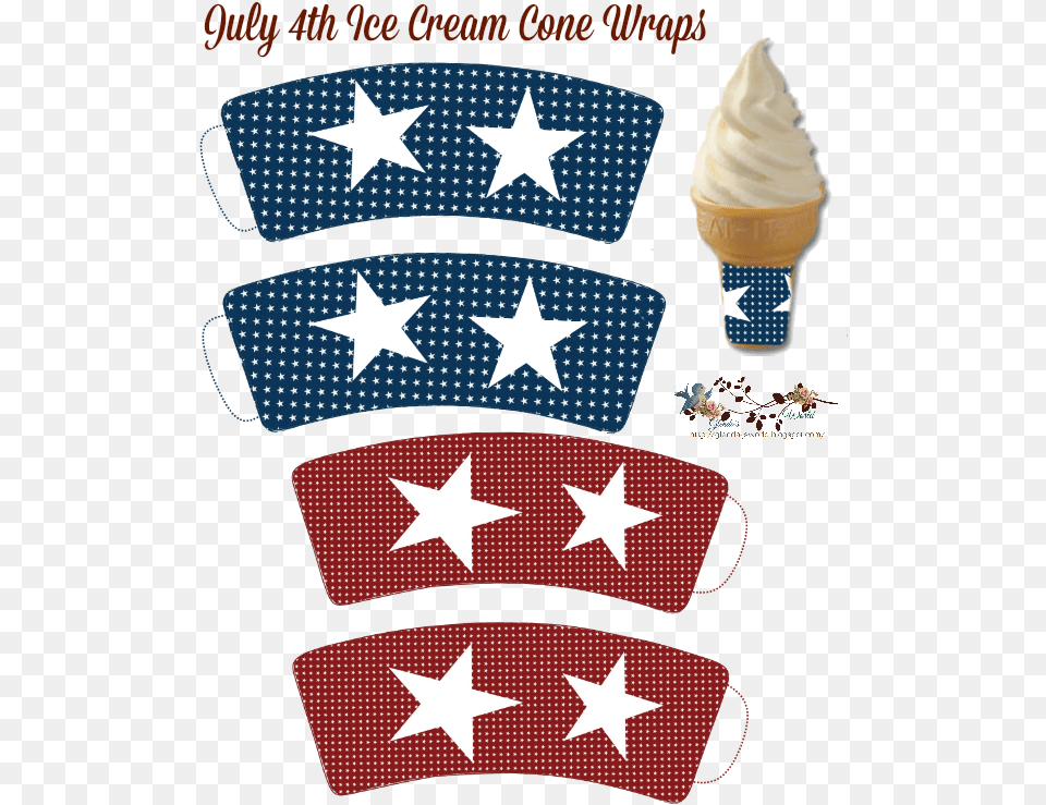 Transparent 4th Of July Stars Tn State Flag, Cream, Dessert, Food, Ice Cream Free Png Download
