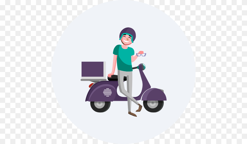 Transparent 60 Day Money Back Guarantee Food Delivery Rider, Boy, Child, Person, Male Png Image
