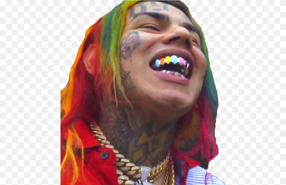 Transparent 6ix9ine 6ix9ine Transparent Background Face, Head, Person, Adult, Female Png Image