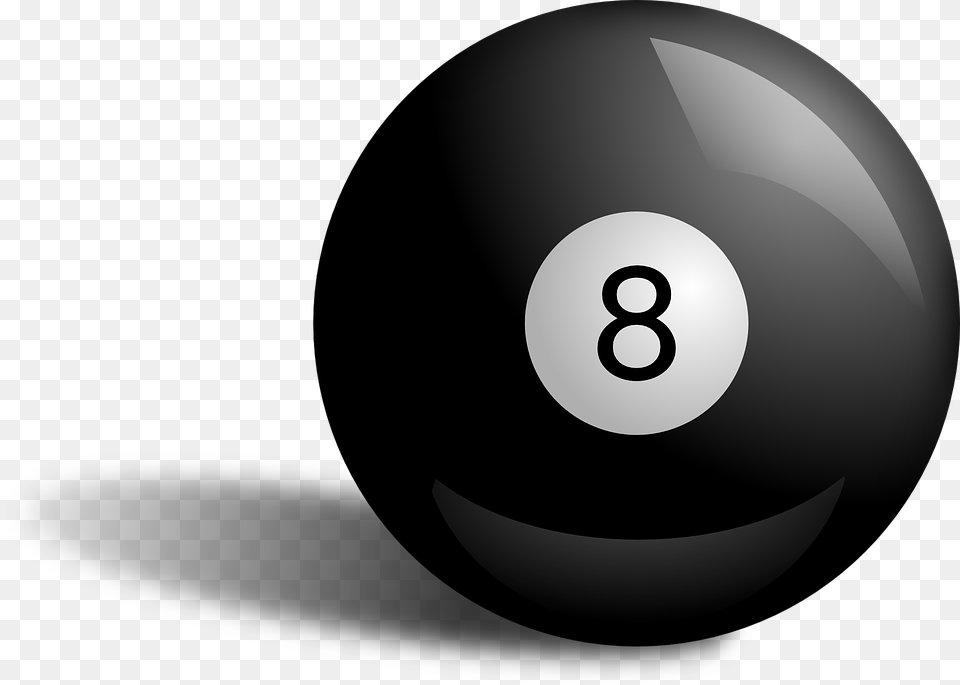 Transparent 8 Ball, Text, Symbol, Number, Sphere Png