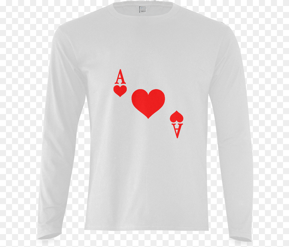 Transparent Ace Of Hearts, Clothing, Long Sleeve, Sleeve, T-shirt Png Image