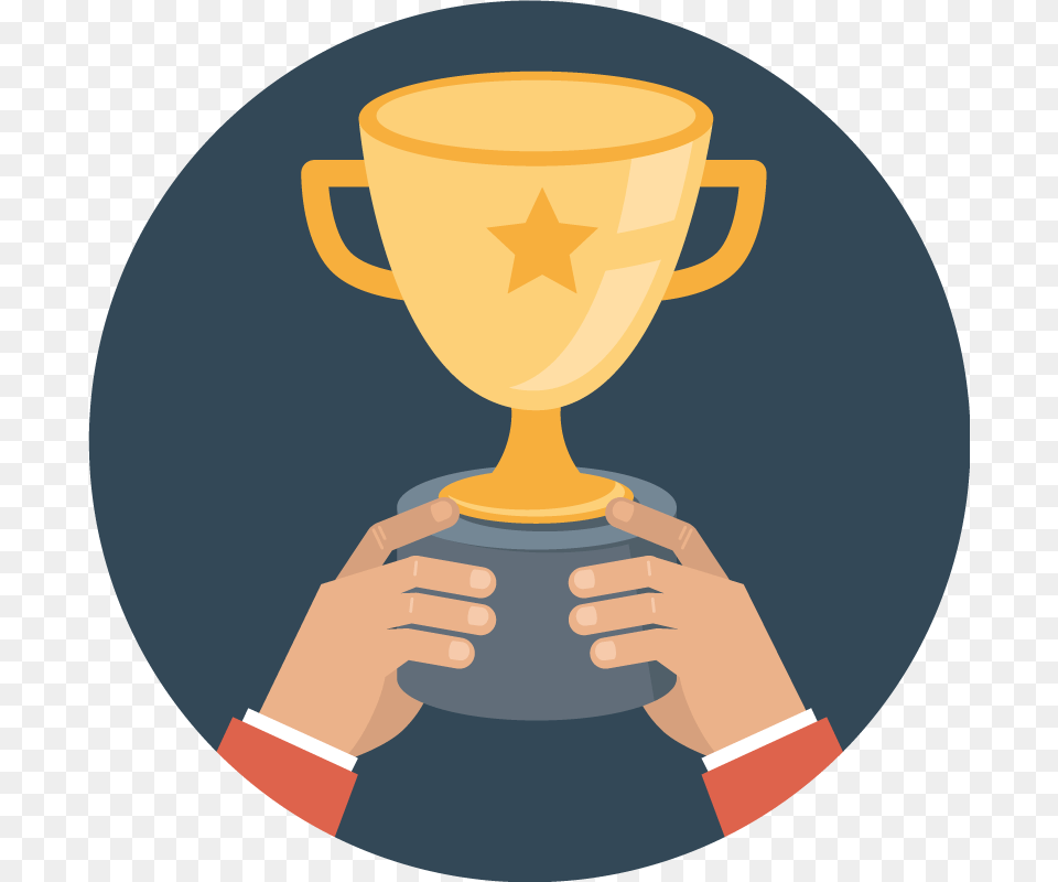 Transparent Achievement Icon Success Flat Icon, Trophy, Cup Free Png
