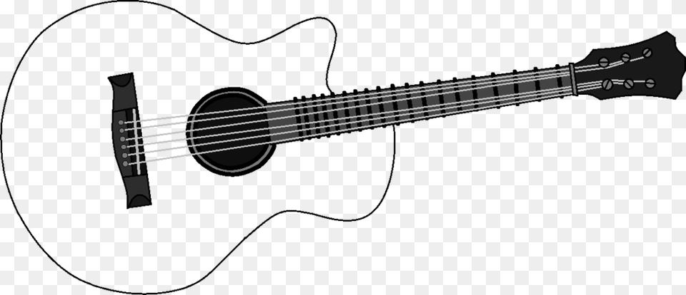 Transparent Acoustic Guitar Outline Pictures Of Guitar, Bass Guitar, Musical Instrument Png