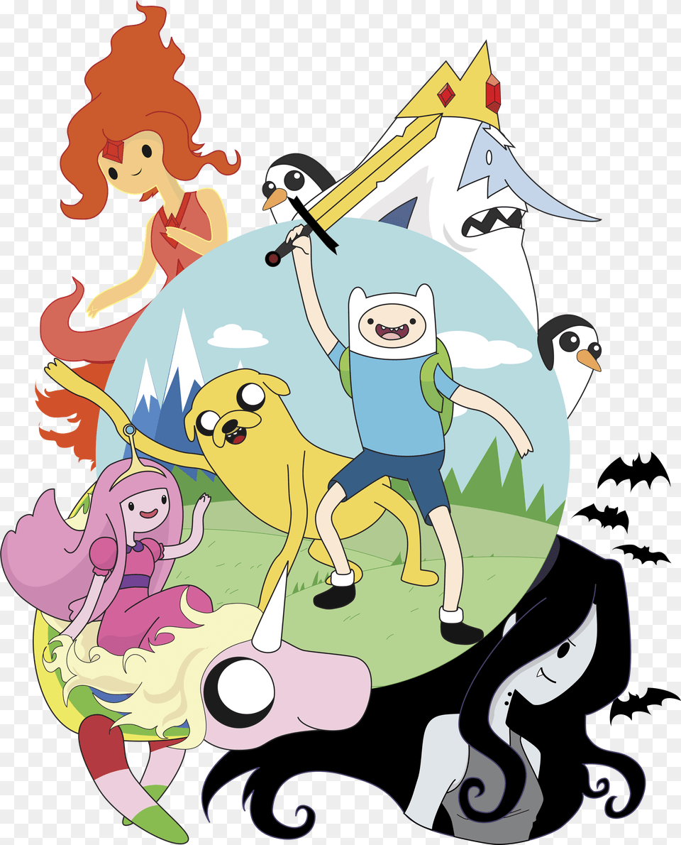 Adventure Time Characters Cartoon, Publication, Comics, Book, Art Free Transparent Png