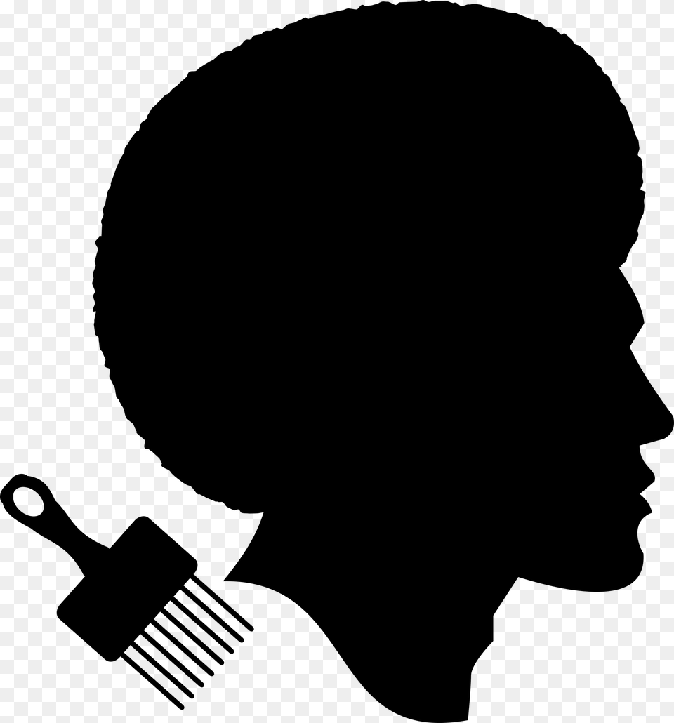 Transparent African American Model, Gray Png
