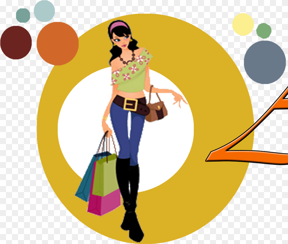 Transparent African Woman Clipart Images Woman Shopping Vector, Person, Accessories, Handbag, Bag Free Png Download