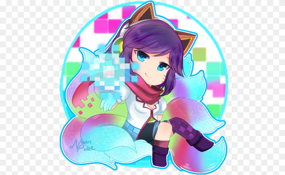 Transparent Ahri Arcade Ahri Chibi, Book, Comics, Publication, Baby Free Png