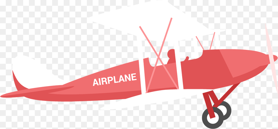 Transparent Airplane Banner Clipart, Aircraft, Transportation, Vehicle, Biplane Png