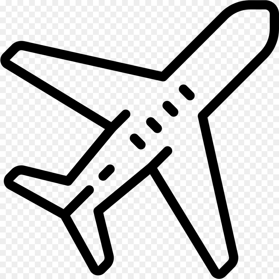 Transparent Airport Icon Plane Icon Black And White, Gray Png Image