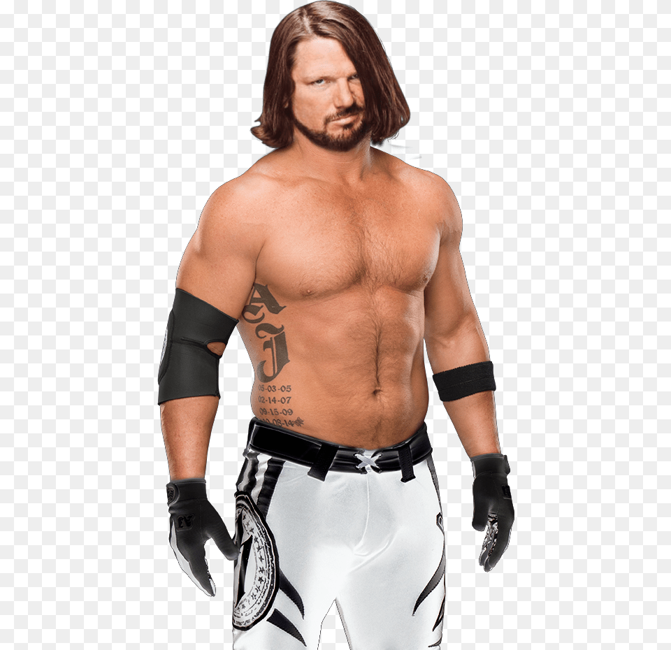 Transparent Aj Styles Aj Styles Elimination Chamber 2017, Tattoo, Skin, Person, Man Png