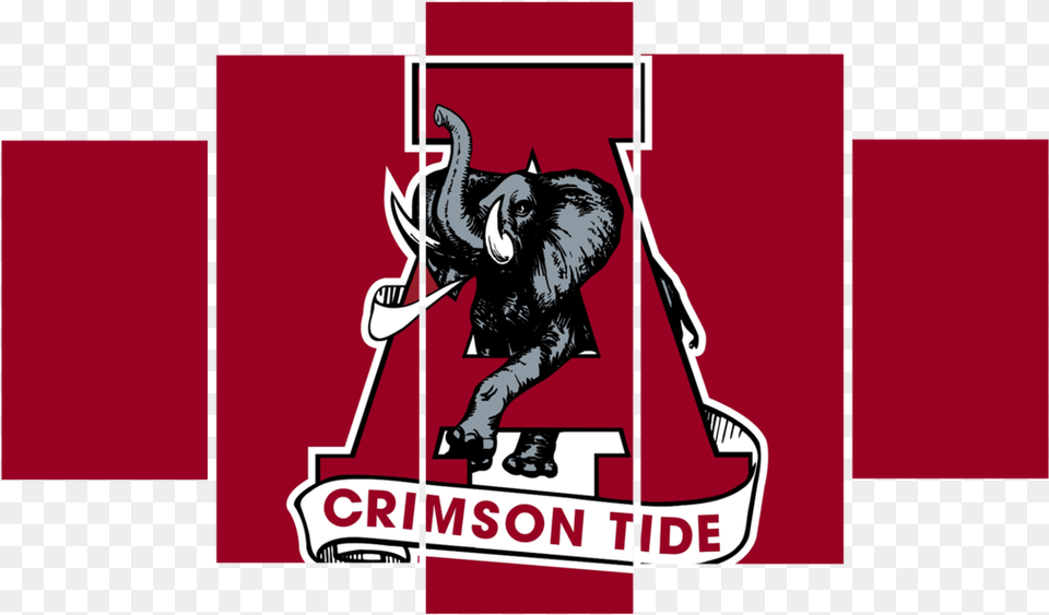 Alabama Crimson Tide Logo Alabama Football Old Logo, Publication, Book, Comics, Person Free Transparent Png