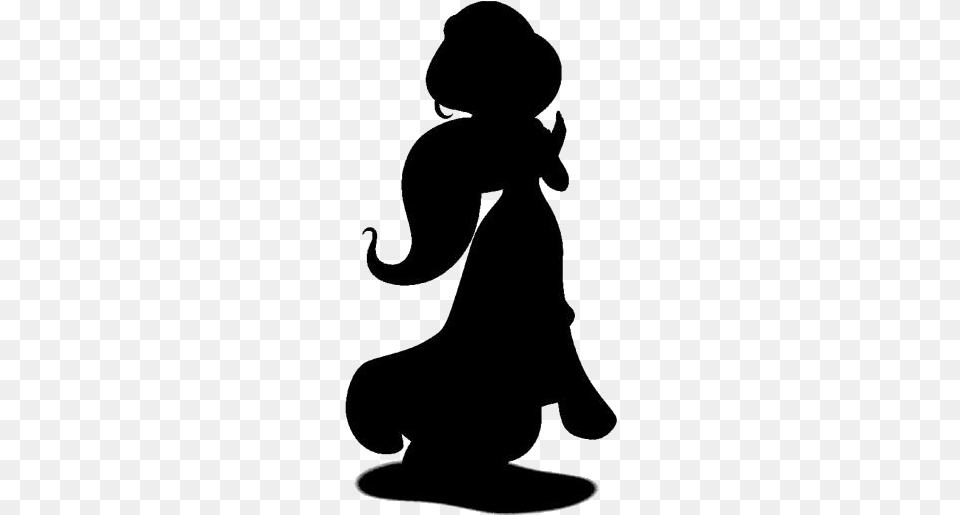 Transparent Aladdin Jasmine Silhouette Aladdin Jasmine Illustration, Kneeling, Person, Baby Free Png