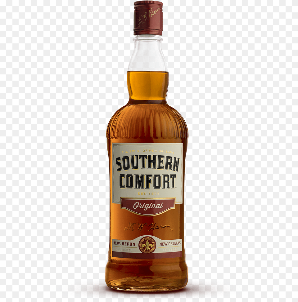 Transparent Alcohol Bottle Southern Comfort Whiskey, Beverage, Liquor, Beer, Whisky Free Png Download