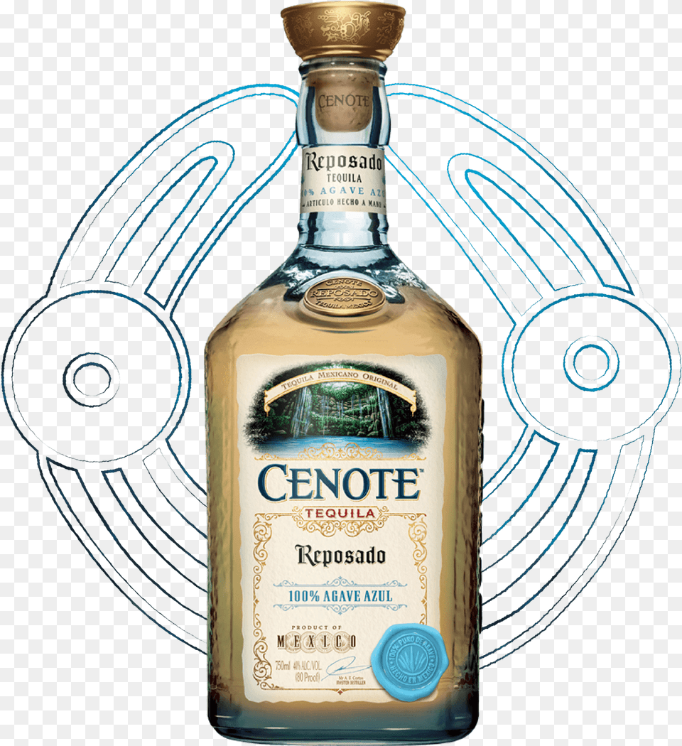 Transparent Alcohol Tequila Cenote Tequila, Beverage, Liquor, Bottle, Cosmetics Free Png Download