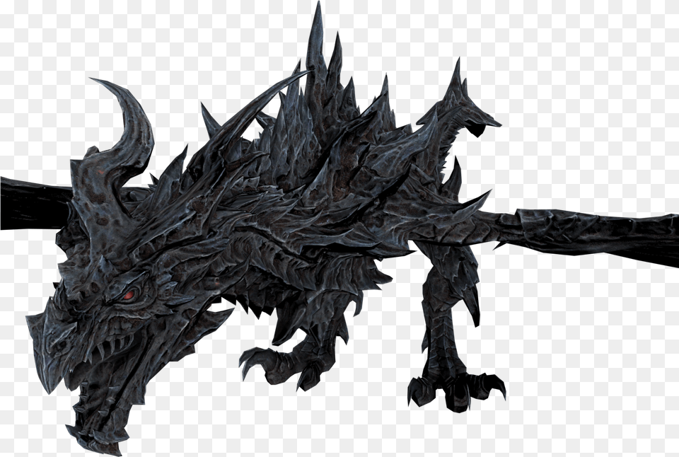 Transparent Alduin Skyrim, Dragon, Animal, Dinosaur, Reptile Png