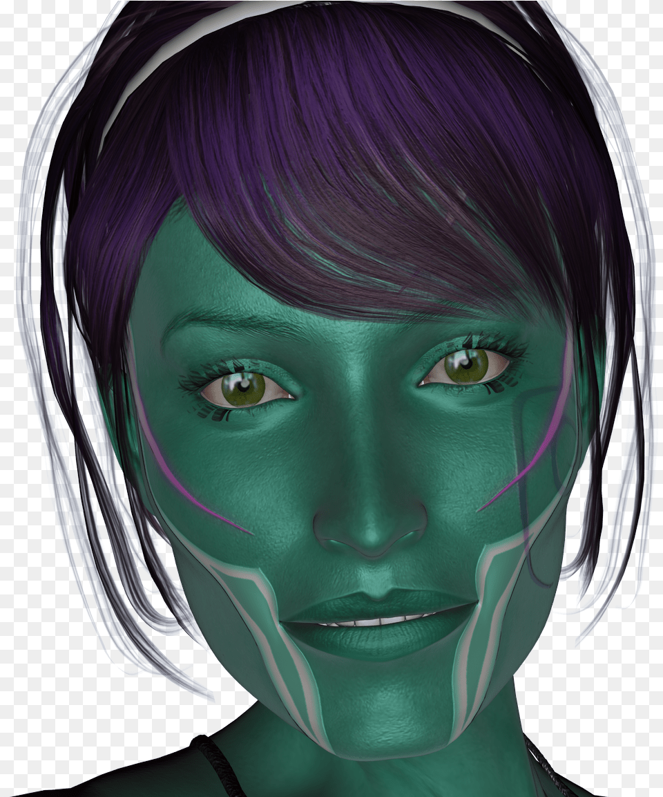 Transparent Alien Face Girl, Woman, Portrait, Photography, Person Png Image