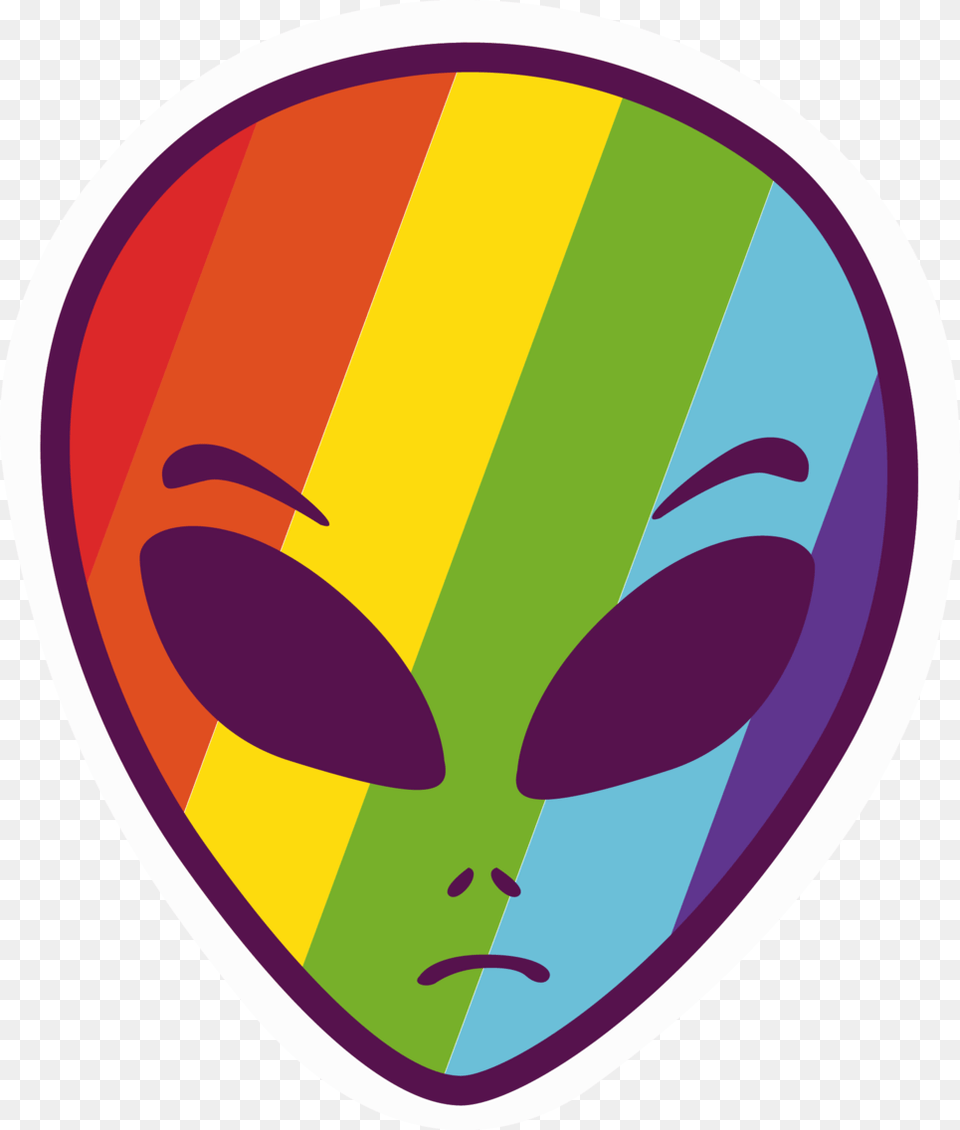 Transparent Alien Face Rainbow Alien Png Image