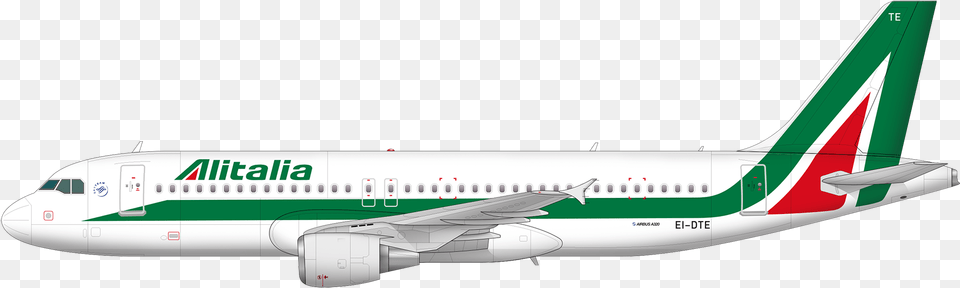 Transparent Alitalia Plane, Aircraft, Airliner, Airplane, Transportation Free Png