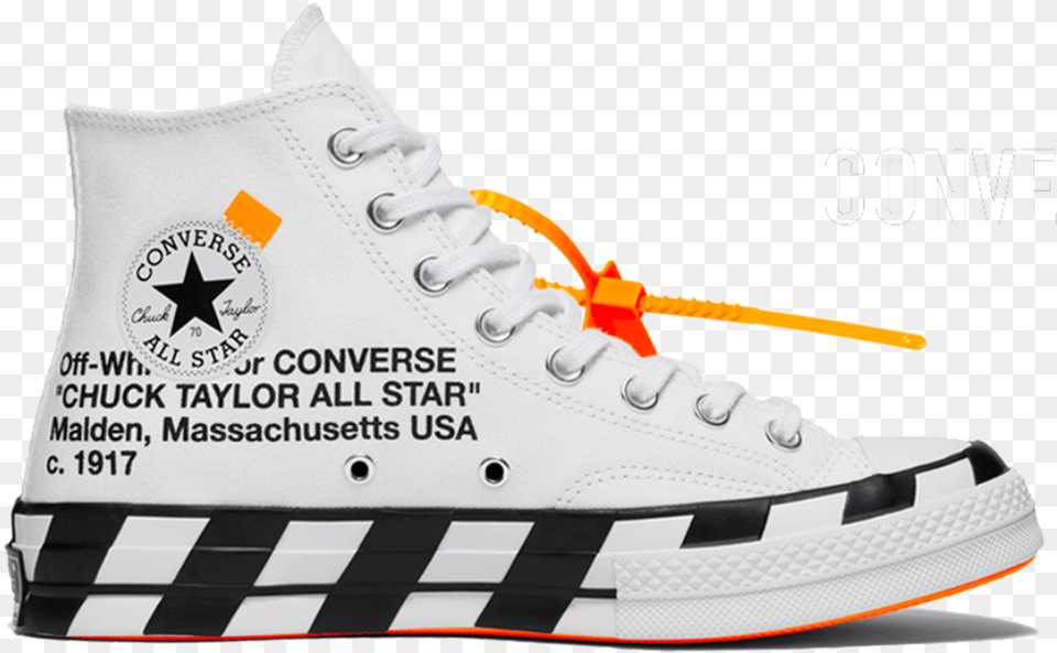 Transparent All White Converse Off White Chuck Taylor, Clothing, Footwear, Shoe, Sneaker Free Png