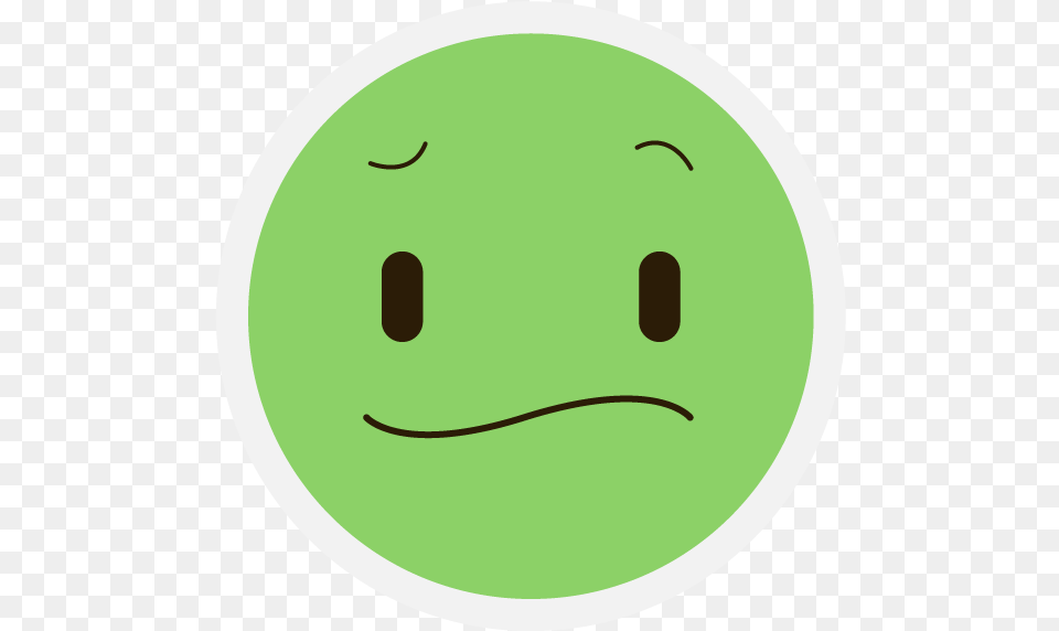 Transparent Amazed Emoji Smiley, Green, Tennis Ball, Ball, Tennis Free Png