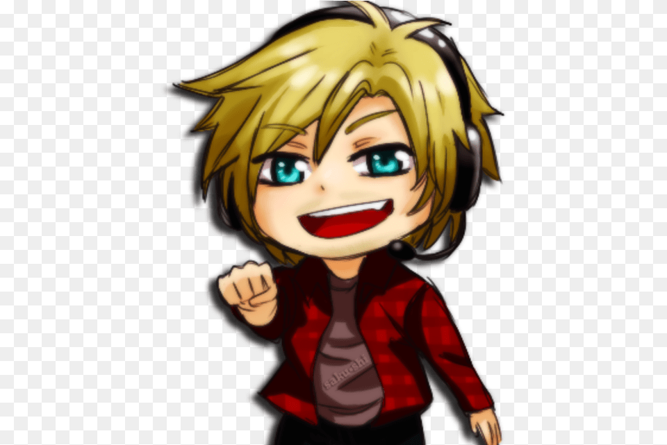 Transparent Amazingphil Pewdiepie Chibi, Book, Comics, Publication, Person Free Png Download