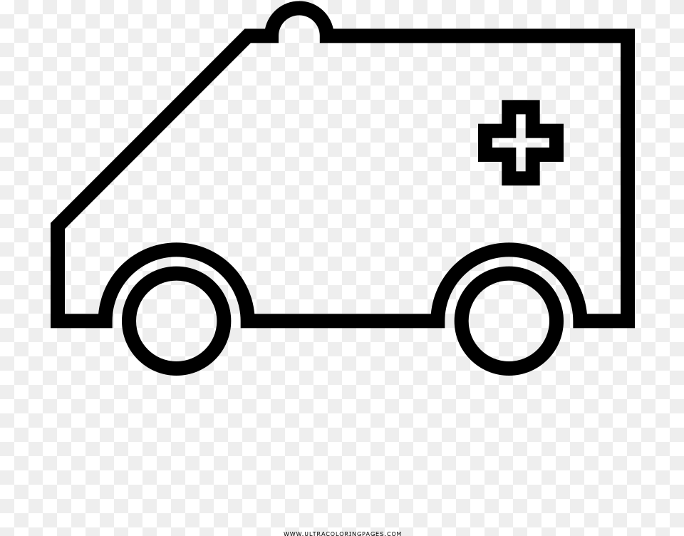 Transparent Ambulance Clipart, Gray Free Png